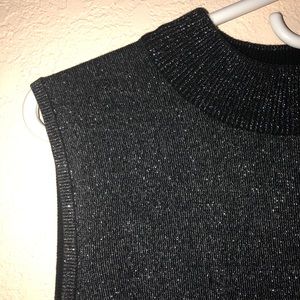 ✨vintage✨ sparkle high neck tank top